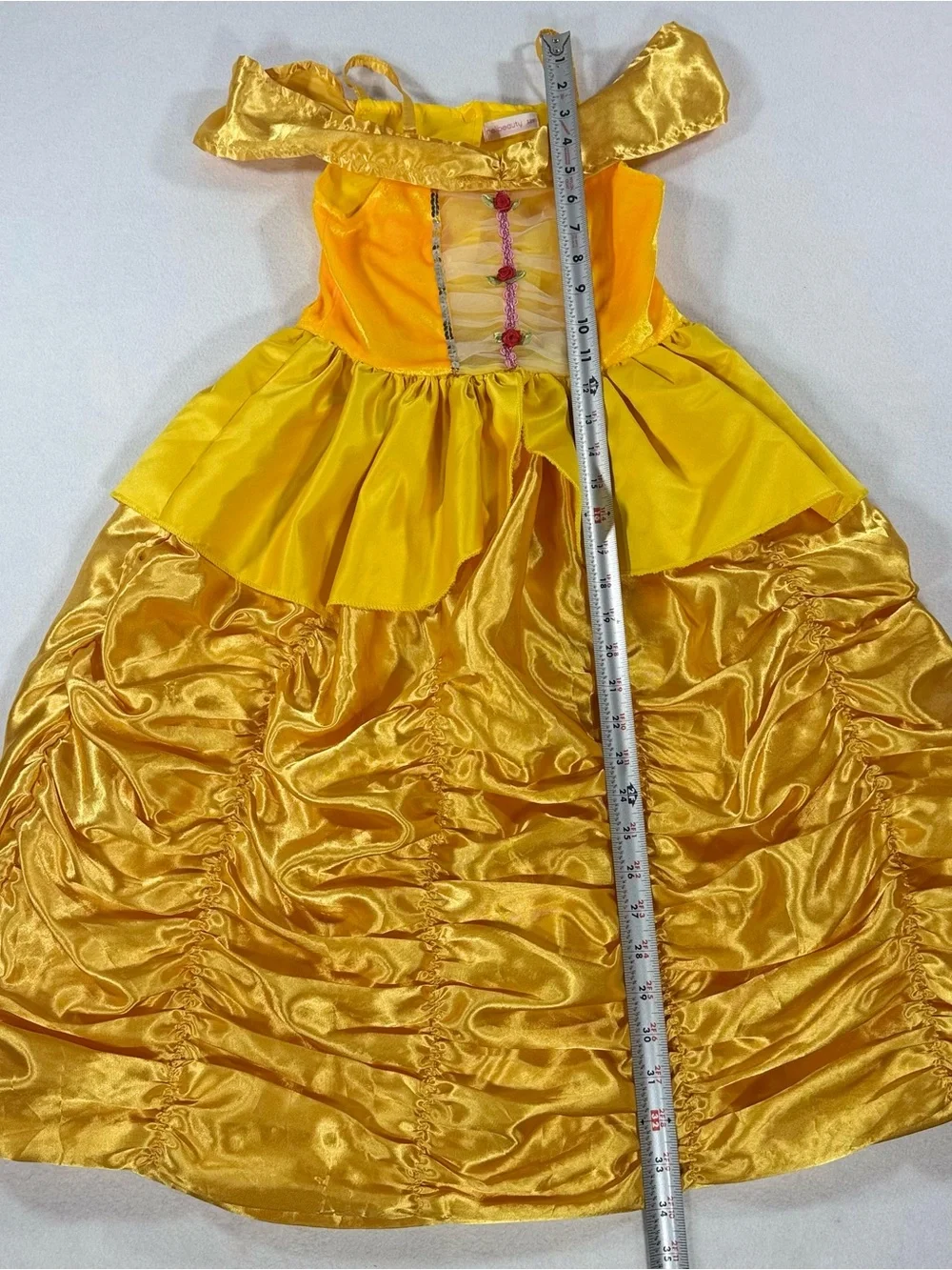 Relibeauty Princess Belle Beauty & The Beast Costume Dress Gown Size 120 US 4-6